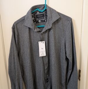 Denim & Flower Gray Casual Button Down Shirt